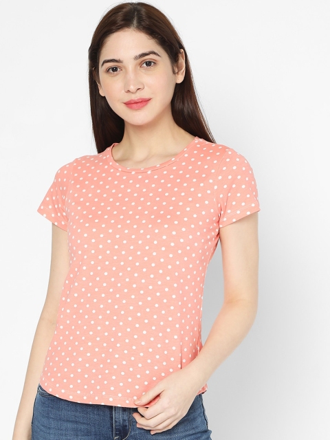 

Deal Jeans Women Peach Printed Top