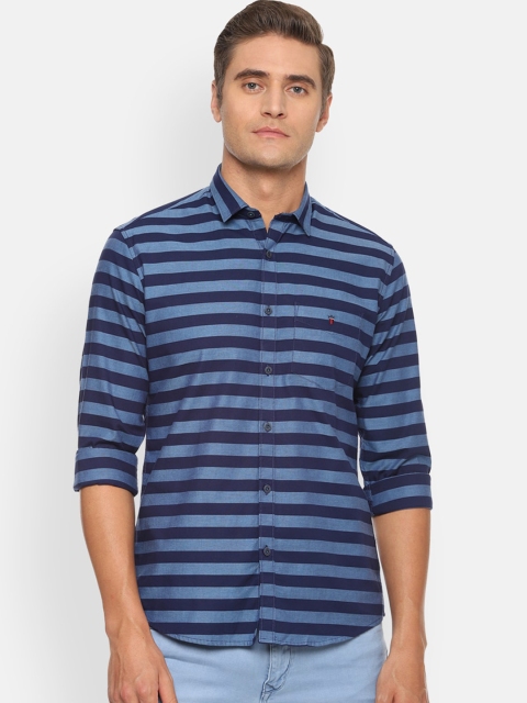 

Louis Philippe Sport Men Blue Slim Fit Striped Casual Shirt