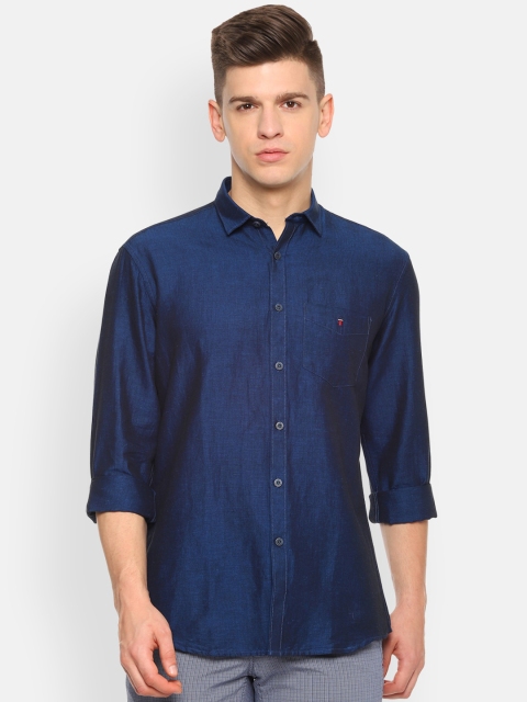 

Louis Philippe Sport Men Navy Blue Slim Fit Solid Casual Shirt