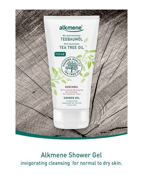 

Alkmene Unisex Tea Tree Shower Gel 200ml, White