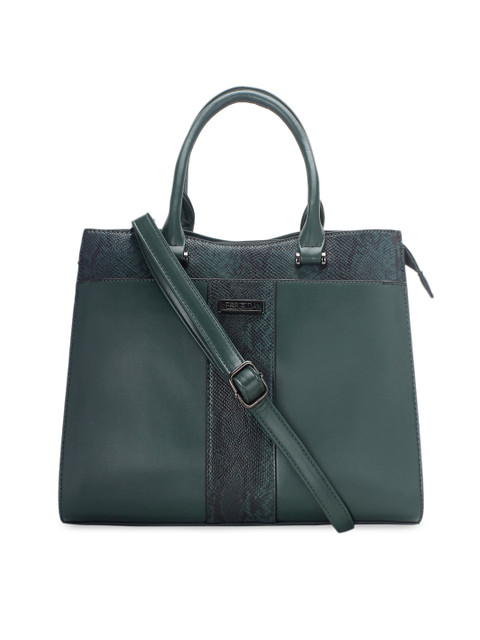

ESBEDA Green Solid Handheld Bag