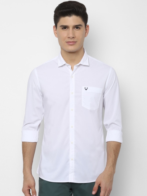 

Solly Jeans Co. Men White Slim Fit Solid Casual Shirt