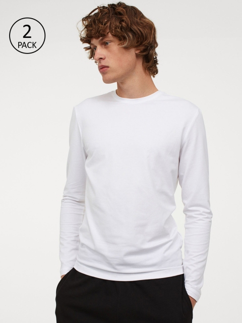

H&M Men 2-Pack Thermolite T-Shirt, White