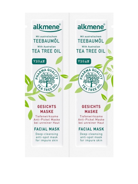 

Alkmene Unisex Alkmene Tea Tree Facial Mask Combo 12 ml, White