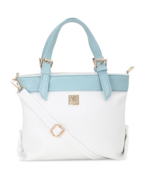 

ESBEDA White Textured Handheld Bag