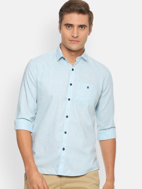 

Louis Philippe Sport Men Blue Slim Fit Solid Casual Shirt