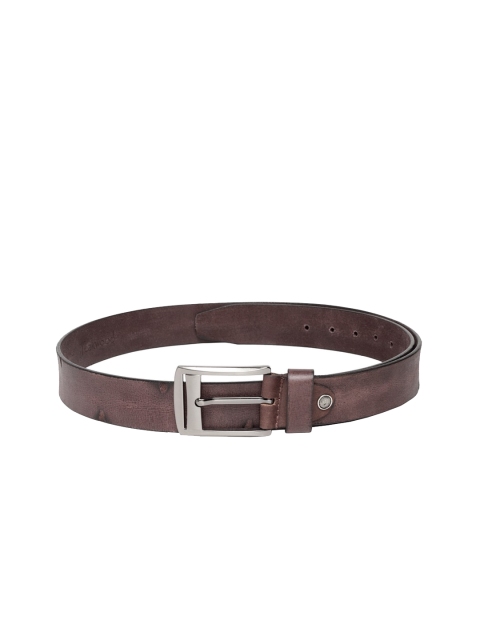 

Teakwood Leathers Men Brown Textured Belt