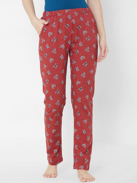 

Sweet Dreams Women Red Floral Printed Lounge Pants