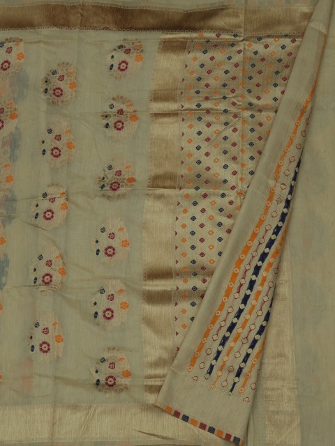 

Pothys Cream-Coloured Woven Design Jute Silk Saree
