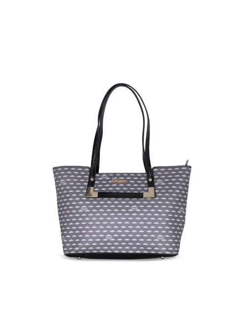 

ESBEDA Grey & Black Printed Shoulder Bag