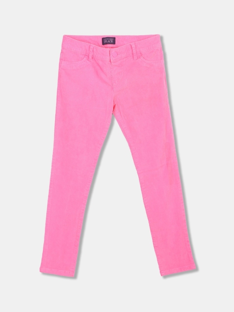 

The Children's Place Girls Pink Solid Corduroy Jeggings