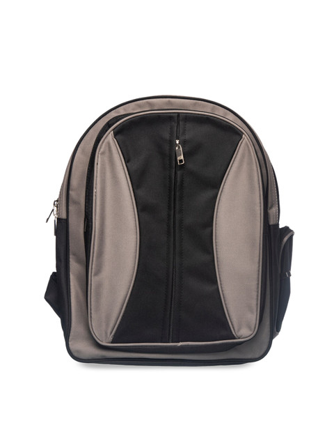 

Khadims Boys Grey & Black Colourblocked Backpack