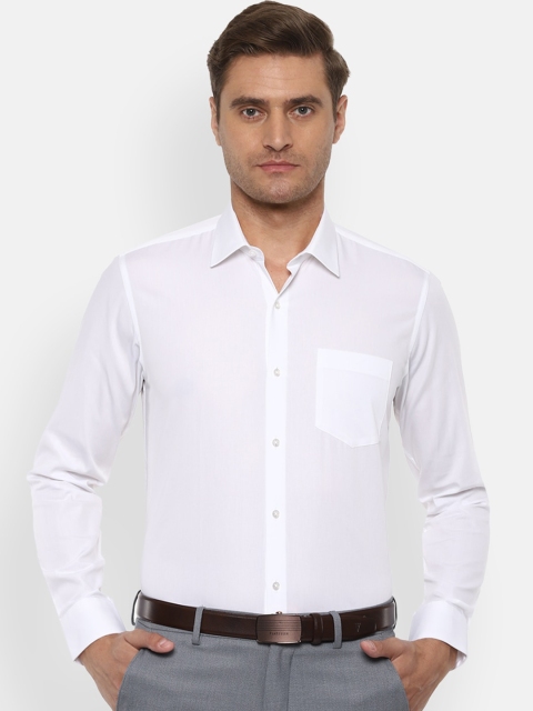 

Van Heusen Men White Slim Fit Solid Formal Shirt