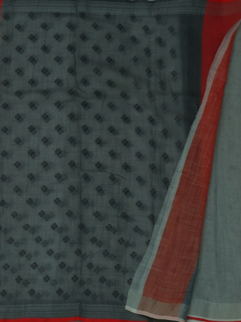 

Pothys White & Grey Linen Blend Woven Design Saree