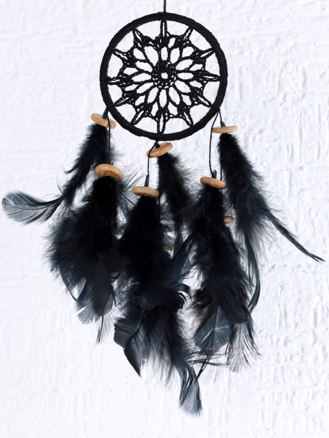 

Rooh Black Handmade Crochet Car Hanging Dream Catcher
