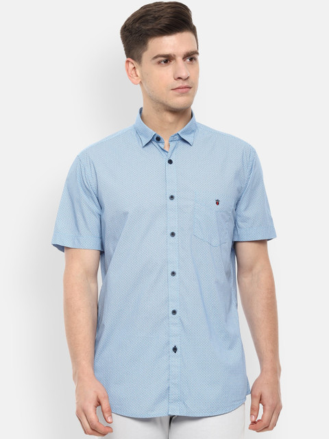 

Louis Philippe Sport Men Blue Slim Fit Printed Casual Shirt