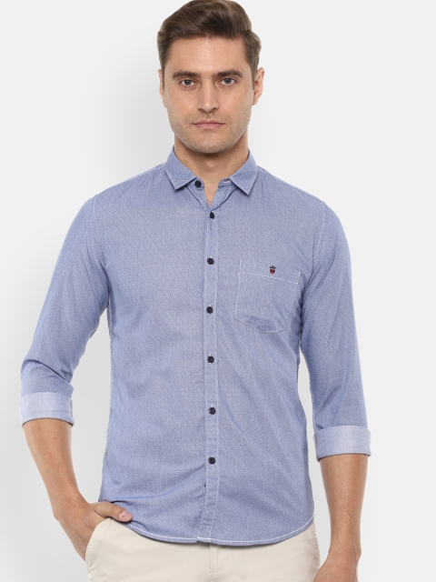 

Louis Philippe Jeans Men Blue Slim Fit Printed Casual Shirt