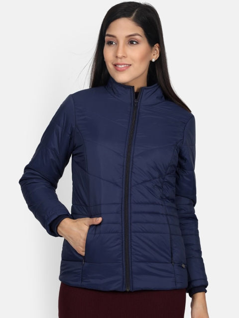 

Monte Carlo Women Navy Blue Solid Puffer Jacket