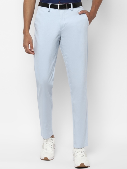 

Allen Solly Men Blue Slim Fit Solid Regular Trousers