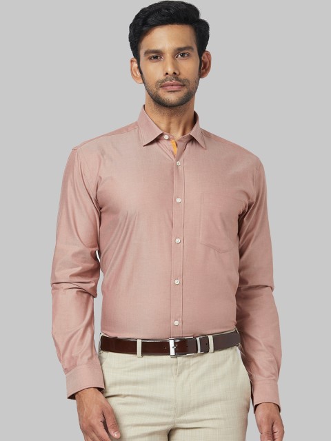 

Park Avenue Men Beige Regular Fit Solid Formal Shirt