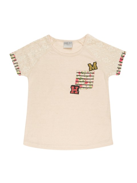 

Cherokee Girls Off-White Solid Top