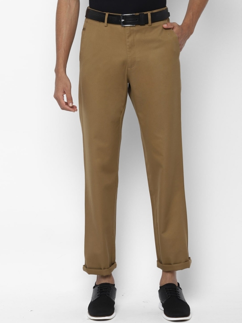 

Allen Solly Men Khaki Regular Fit Solid Regular Trousers