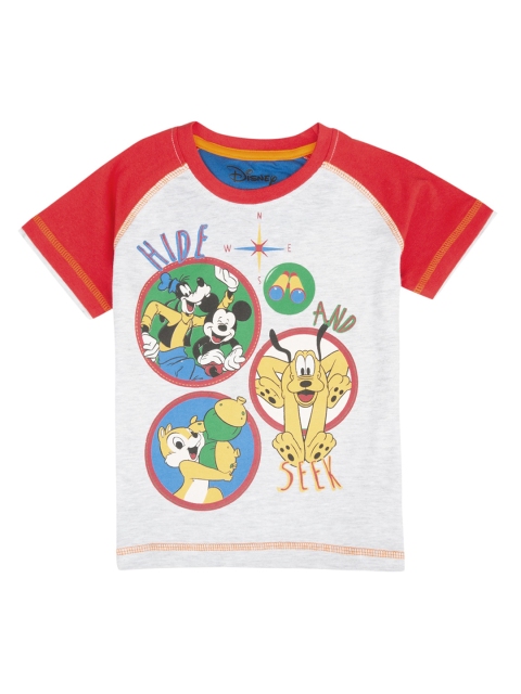 

Colt Boys Grey Printed Round Neck T-shirt