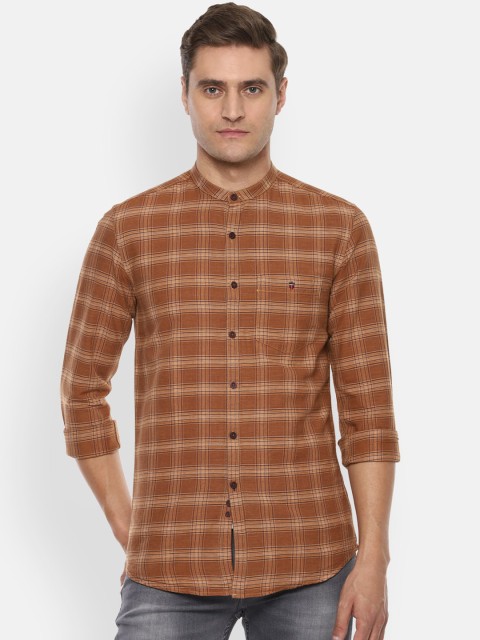 

Louis Philippe Sport Men Brown Slim Fit Checked Casual Shirt