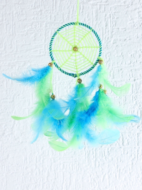 

Rooh Neon Green & Blue Handmade Dream Catcher