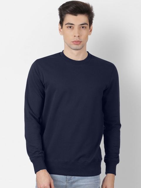 

Free Authority Men Navy Blue Solid Sweatshirt