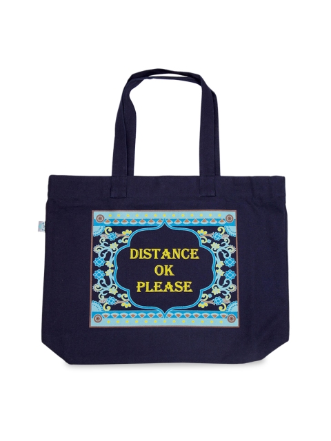 

Voylla Blue Printed Handheld Bag
