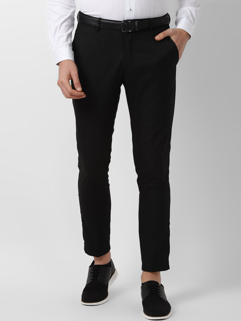 

Louis Philippe Sport Men Black Slim Fit Checked Regular Trousers