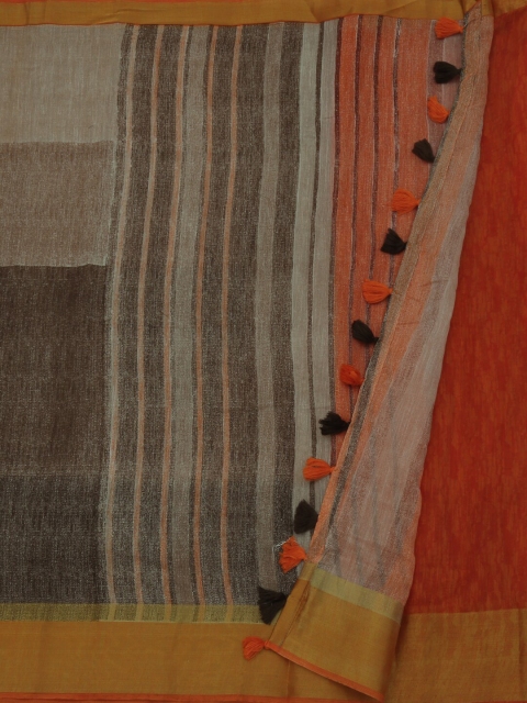 

Pothys Brown & Red Pure Cotton Woven Design Saree