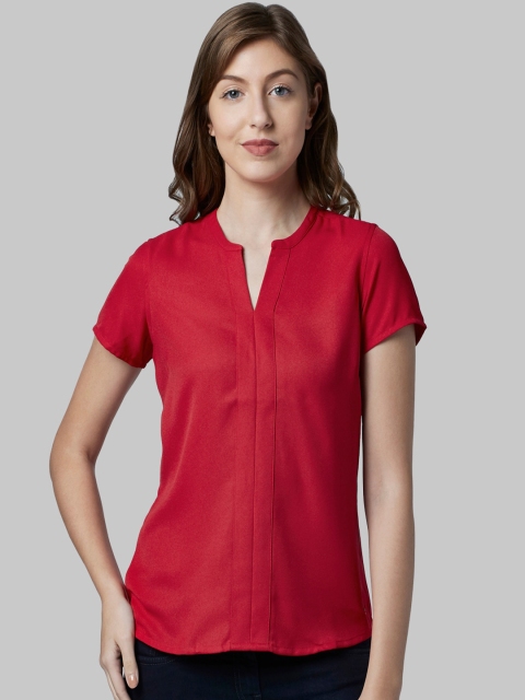 

Park Avenue Women Red Solid Top