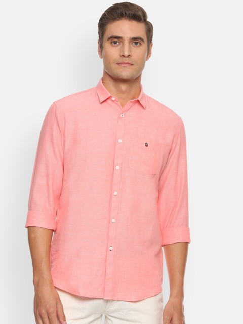 

Louis Philippe Sport Men Peach-Coloured Slim Fit Solid Casual Shirt