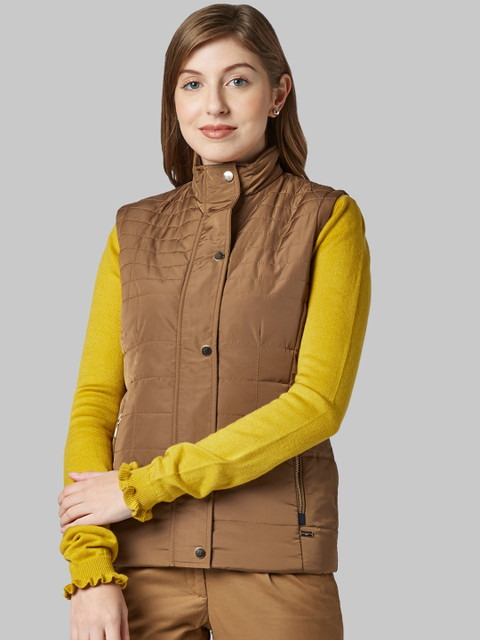 

Park Avenue Woman Women Brown Solid Padded Jacket