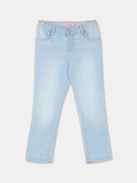 

The Childrens Place Boys Blue Regular Fit Mid-Rise Clean Look Jeans