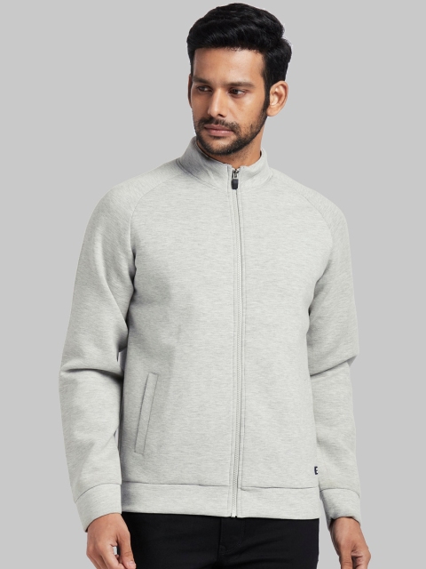 

Parx Men Grey Solid Sporty Jacket