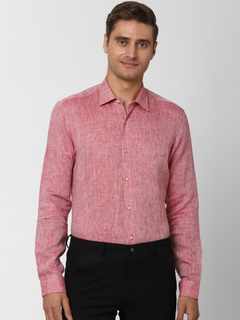 

Peter England Elite Men Pink Regular Fit Solid Formal Shirt