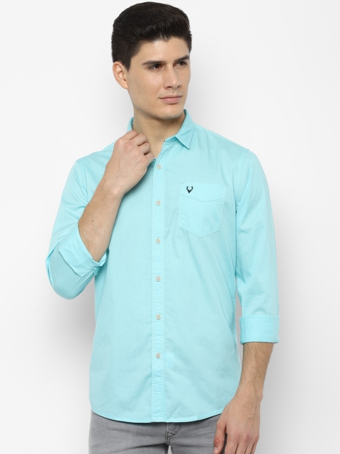 

Solly Jeans Co. Men Blue Regular Fit Solid Casual Shirt