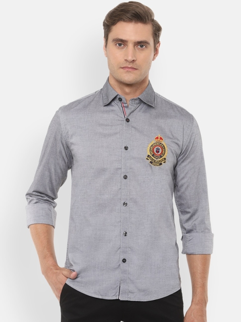

Louis Philippe Sport Men Grey Slim Fit Solid Casual Shirt