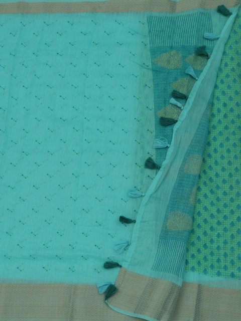 

Pothys Blue Printed Pure Cotton Saree