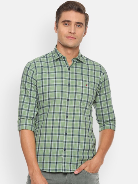 

Louis Philippe Sport Men Green Slim Fit Checked Casual Shirt