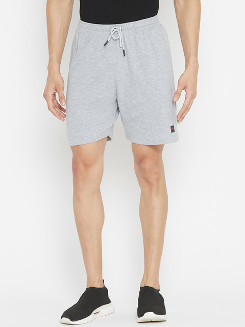 

Plagg Men Grey Solid Regular Shorts