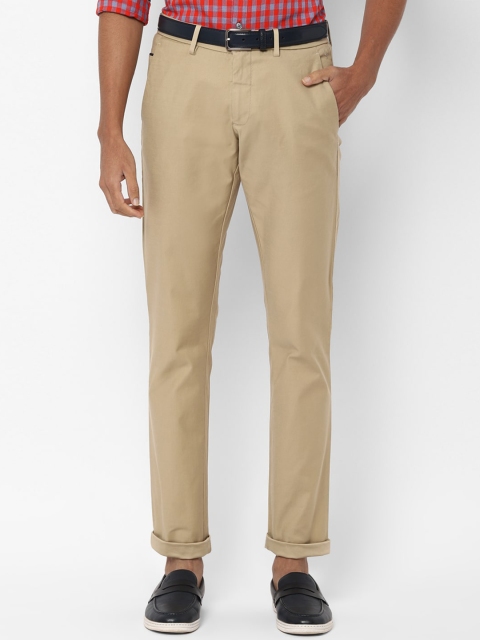 

Allen Solly Men Beige Slim Fit Solid Regular Trousers