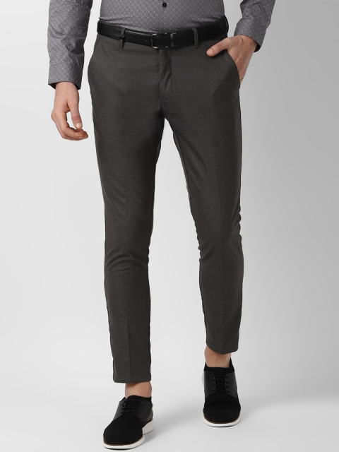 

Louis Philippe Sport Men Grey Slim Fit Self Design Regular Trousers