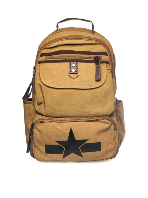 

Khadims Men Tan Brown Solid Backpack