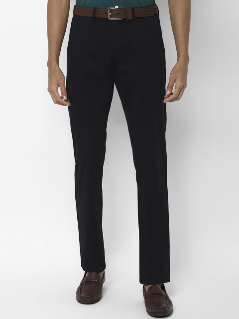 

Allen Solly Men Navy Blue Slim Fit Solid Regular Trousers