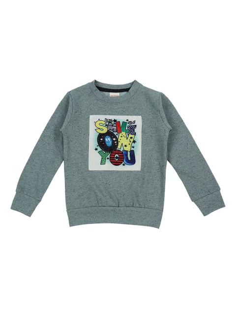 

RAINE AND JAINE Girls Green Printed Sweatshirt
