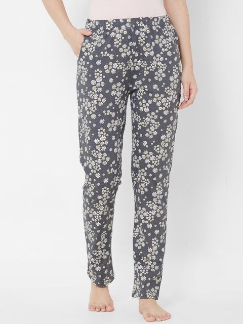 

Sweet Dreams Women Grey Floral Printed Lounge Pants